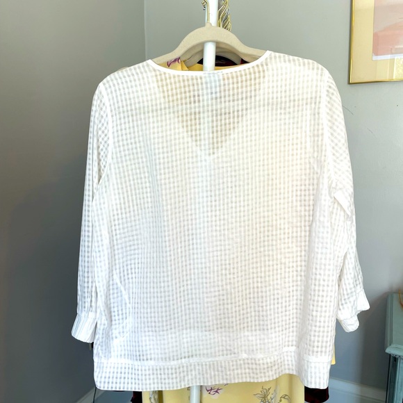 A New Day Women’s Checkered Top Sz M - Picture 2 of 2